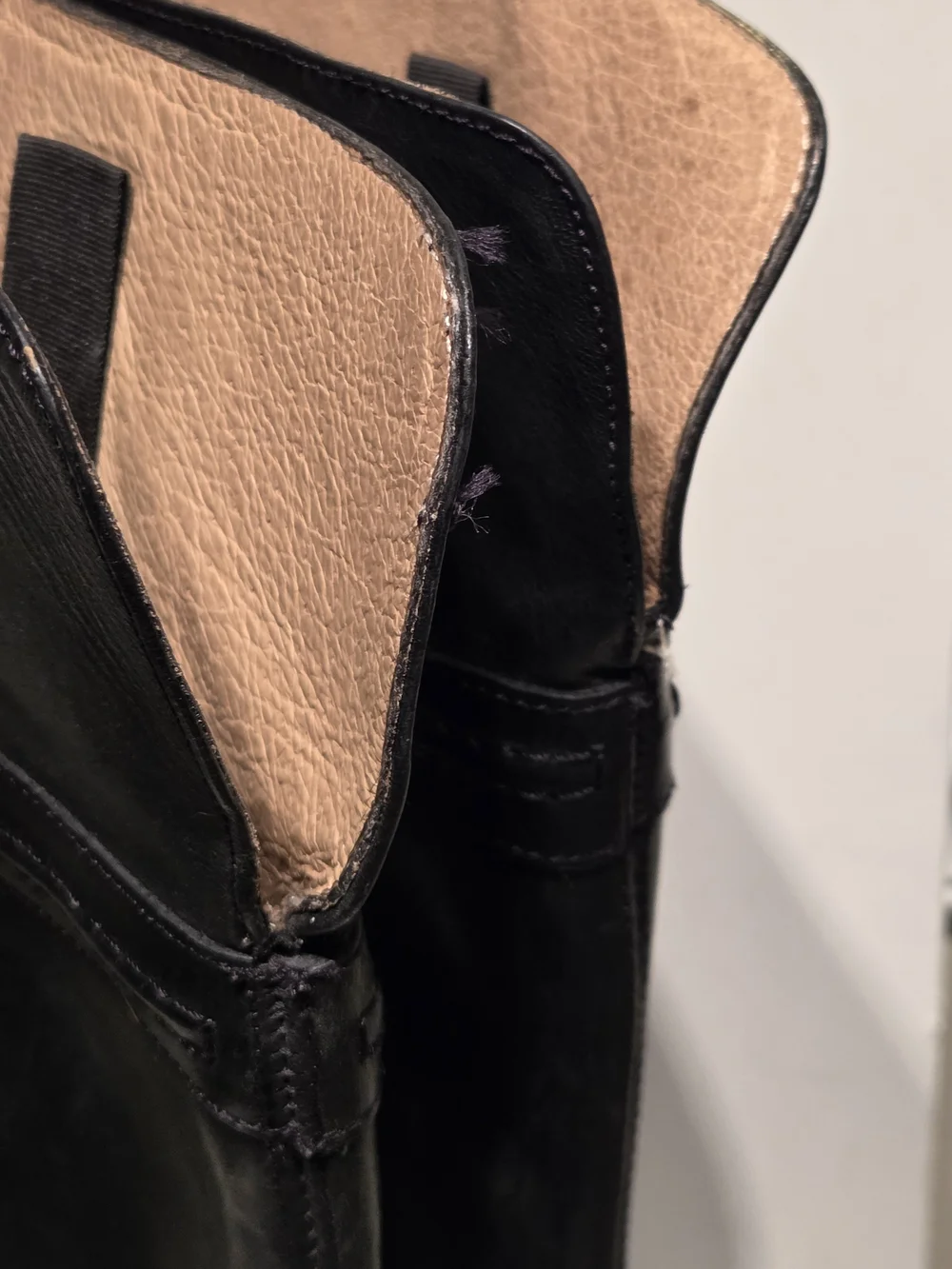 Women's Frye Melissa Trapunto Leather Black Tall RIDING Boots 76441 size 6.5